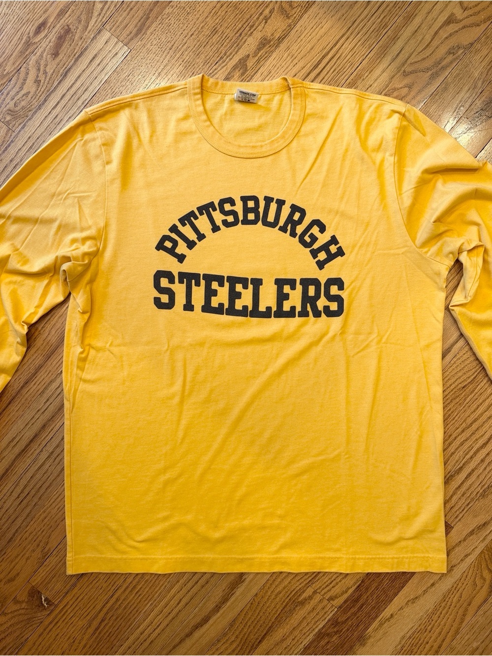 Pittsburgh Steelers Long Sleeve Tee - Yellow